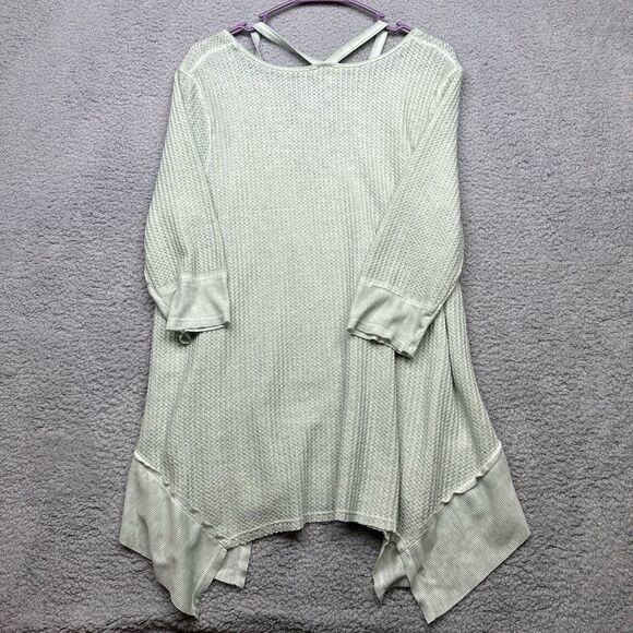 Umgee waffle knit tunic with hankie hem sx large - Picture 6 of 6